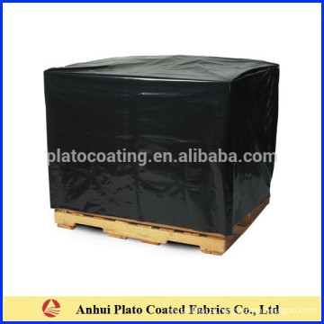 Impermeável preto pvc tarpaulin cobertura / pallet cover